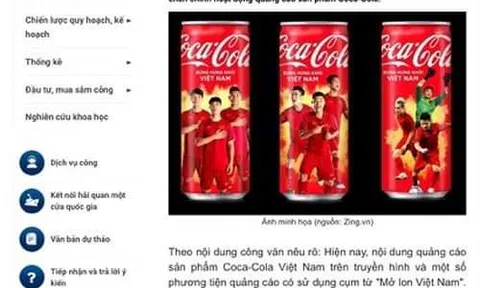 Coca-Cola quảng cáo không đúng thuần phong mỹ tục, Bộ VHTTDL yêu cầu tháo dỡ