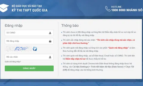 Cách thức thí sinh tra cứu điểm thi THPT Quốc gia 2019