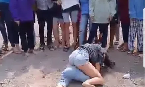 Công an vào cuộc vụ hai nữ sinh đánh nhau dã man, đám đông cổ vũ và quay clip tung lên mạng