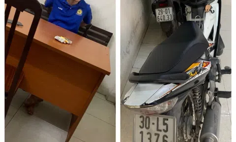 CSGT Hà Nội phóng mô tô, truy bắt tên cướp trên phố cổ