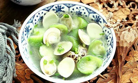 Canh mướp nấu ngao thanh mát cho ngày hè