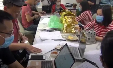 Gần 300 công an triệt phá ổ nhóm điều hành 4 sàn giao dịch vàng, tiền ảo với gần 12.000 người tham gia
