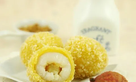 Vải bọc phô mai chiên giòn, bạn không nghe nhầm đâu