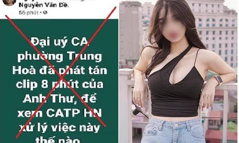 Vụ nữ diễn viên bị tung clip "nóng": Công an Hà Nội bác tin một Đại úy là người phát tán