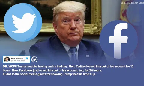 Cựu Tổng thống Mỹ Trump bị cấm dùng Facebook trong 2 năm