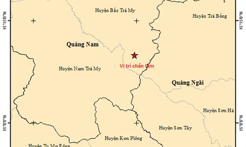 Quảng Nam xảy ra động đất 3.3 độ Richter 