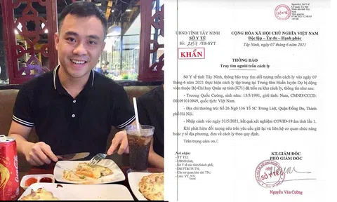 Truy tìm thanh niên Hà Nội trốn khỏi khu cách ly tập trung sau khi âm tính lần 1