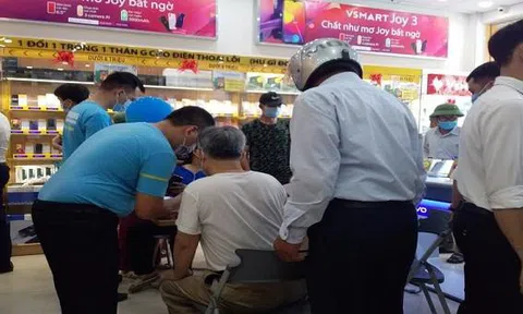 Khai trương tưng bừng bất chấp dịch bệnh, cửa hàng Điện máy Xanh bị phạt 30 triệu đồng