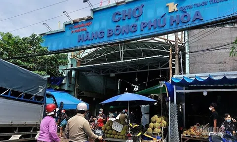 Tạm dừng hoạt động chợ đầu mối nông sản lớn nhất Bình Dương từ 0h ngày 10/7