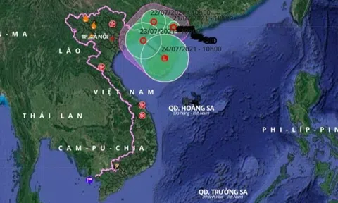 Bão số 3 suy yếu thành áp thấp nhiệt đới, di chuyển về Vịnh Bắc bộ