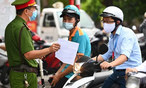 Hà Nội chính thức ban hành mẫu Giấy đi đường trong thời gian giãn cách xã hội