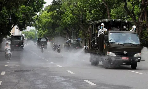 Bộ Y tế đề nghị không phun khử khuẩn ngoài trời và vào người trong bất cứ tình huống nào