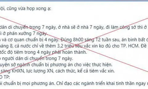 Hà Nội bác bỏ thông tin "án binh bất động toàn thành phố, người dân ở yên trong nhà 7 ngày"