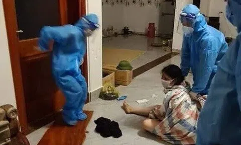 Khởi tố người phụ nữ tự lột quần áo, lăng mạ cán bộ để chống đối đi cách ly