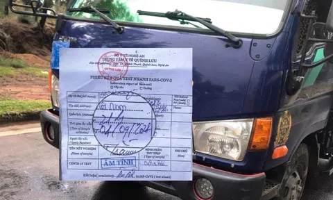 Tự ý sửa ngày trên phiếu xét nghiệm Covid-19, tài xế bị phạt nặng