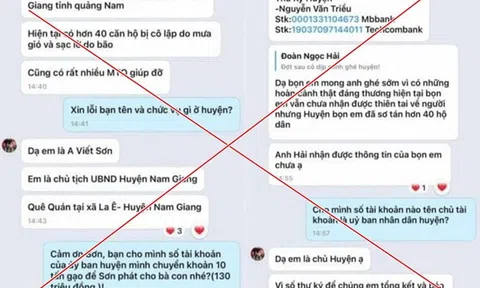 Xác minh kẻ mạo danh Chủ tịch huyện nhắn tin xin ông Đoàn Ngọc Hải 10 tấn gạo