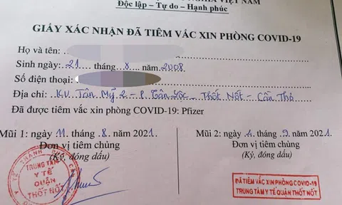 Xử lý nghiêm vụ 57 trẻ dưới 18 tuổi ở Cần Thơ tiêm vắc xin Covid-19