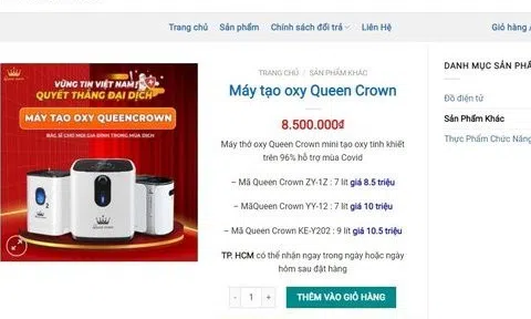 Bán máy thở oxy tại nhà: “Sống chết mặc bay, tiền thầy bỏ túi”