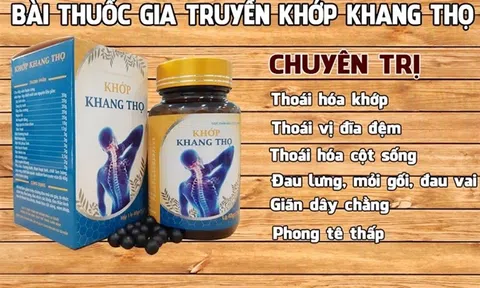 Người tiêu dùng cẩn trọng trước thông tin quảng cáo TPBVSK Khớp Khang Thọ