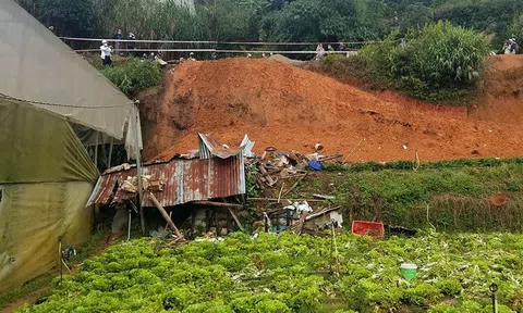 Đà Lạt: Taluy bất ngờ đổ sập, 2 người đang trú mưa tử vong thương tâm