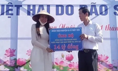 Sau lùm xùm từ thiện, tỉnh Quảng Ngãi lên tiếng về 14 tỷ đồng ca sĩ Thủy Tiên hỗ trợ người dân