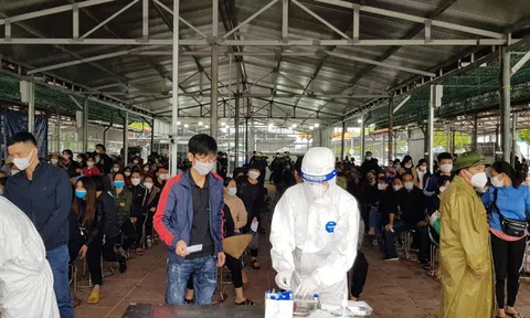 Hà Nội: Xuất hiện F0, chợ vải Ninh Hiệp tạm đóng cửa