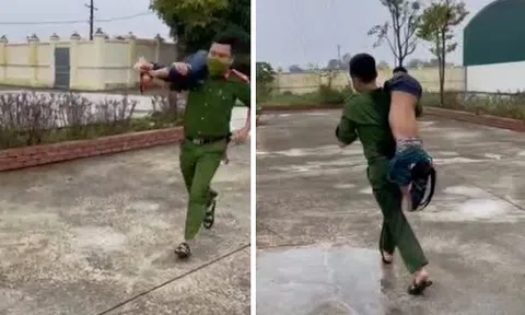 Thượng úy công an cứu sống bé gái bị đuối nước đã tím tái