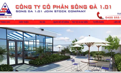 CTCP Sông Đà 1.01 bị phạt 100 triệu do vi phạm công bố thông tin