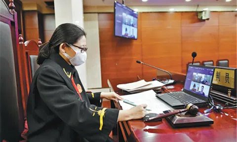 Từ ngày 1/1/2022 sẽ tổ chức phiên tòa trực tuyến
