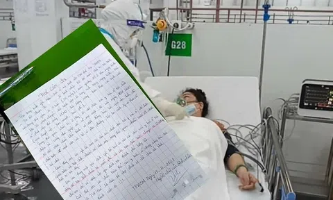 Lá thư viết tay của nữ bệnh nhân mắc Covid-19 vừa thoát “cửa tử"