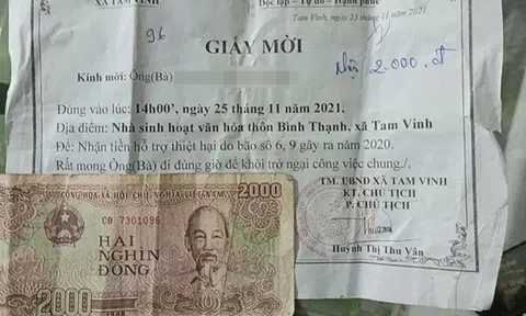 Vụ người phụ nữ nhận 2.000 đồng hỗ trợ thiệt hại do bão: Kiểm điểm từ xã tới huyện