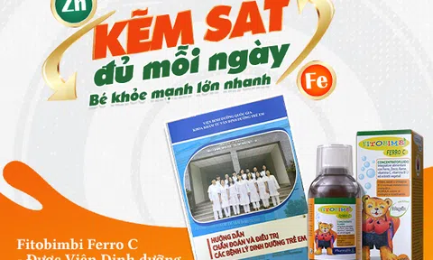 Fitobimbi Ferro C - Giải pháp bổ sung kẽm, sắt đủ mỗi ngày từ Viện dinh dưỡng Quốc Gia