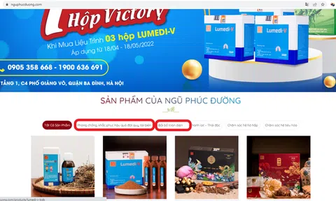 Vừa bị phạt, Ngũ Phúc Đường vẫn nhập nhèm quảng cáo gây hiểu lầm như thuốc chữa bệnh?