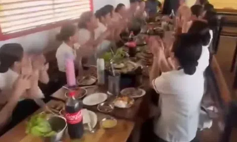 Clip nóng: Khoảnh khắc bếp ga phát nổ kinh hoàng khi nhóm học sinh đang hát mừng sinh nhật bạn