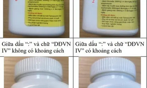 Bộ y tế cảnh báo và chỉ cách phân biệt thuốc kháng sinh Tetracyclin giả