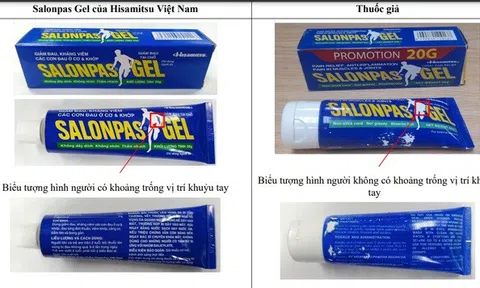 Bộ y tế cảnh báo thuốc Salonpas Gel giả bán trên mạng xã hội