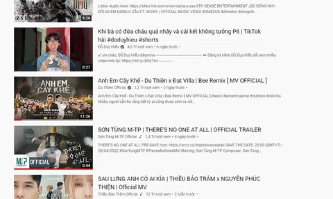 Ca khúc vượt mặt Sơn Tùng và Thiều Bảo Trâm trên tab thịnh hành YouTube, sự kết hợp giữa 2 thế hệ