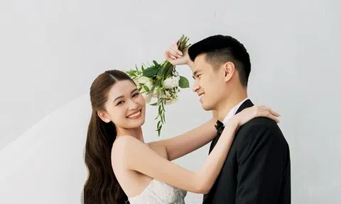 Ảnh cưới đơn giản nhưng siêu ngọt ngào của Á hậu Thùy Dung và ông xã doanh nhân