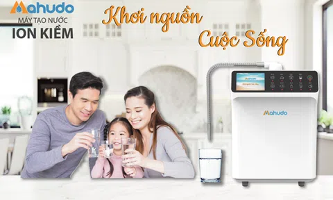 Máy điện giải ion kiềm Mahudo – giải pháp tạo nguồn nước uống chức năng cho gia đình Việt