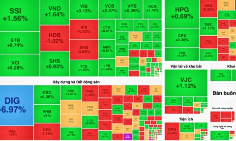 Hồi phục toàn diện, thị trường tăng đến vùng 1.070 điểm