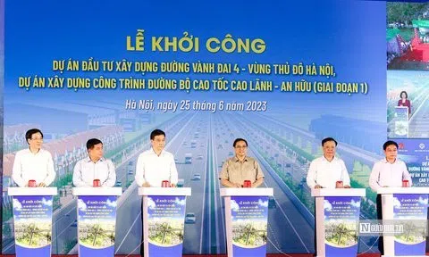 Chính thức khởi công siêu dự án Vành đai 4 - vùng Thủ đô