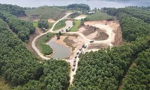 Xử phạt và ngăn chặn đại công trường khai thác đất trái phép ở Hà Tĩnh