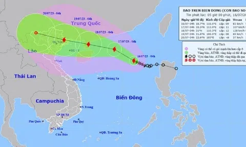 Bão số 1 tăng cấp, dự báo hướng về miền Bắc nước ta