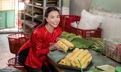 Trà Ngọc Hằng về Cần Thơ thăm lò bánh tét trứ danh, tất bật mùa tết 2024