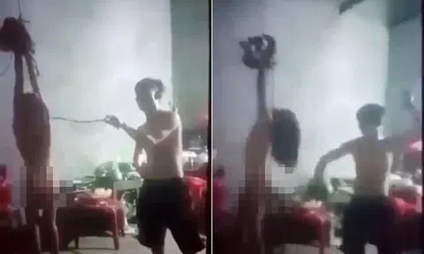 Xử phạt 45 triệu đồng người cha treo con gái lên trần nhà đánh