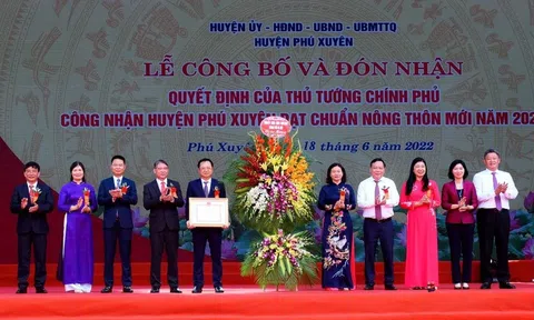 Hà Nội: Huyện Phú Xuyên đạt chuẩn nông thôn mới