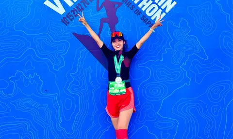 Nữ CEO Đậu Thị Trinh lần đầu tham gia Viet Nam Mountain Marathon với con số kết quả ấn tượng