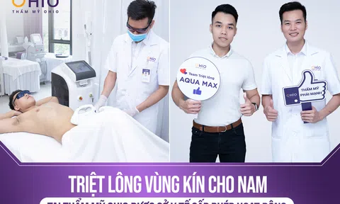 Triệt lông vùng kín cho Nam tại Thẩm mỹ OHIO đơn vị được Sở Y tế cấp phép