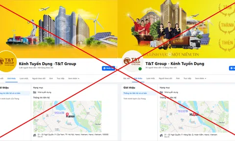 Cảnh giác trước chiêu trò giả mạo tuyển dụng T&T Group trên mạng xã hội để lừa đảo