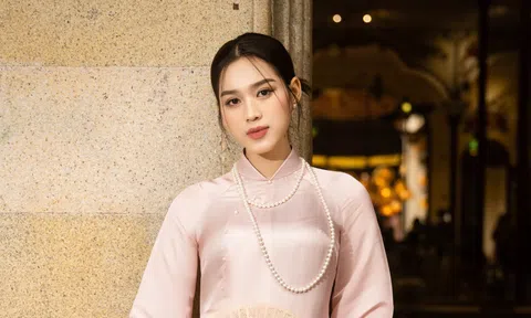 Soi phong cách áo dài Tết của Hoa hậu Đỗ Hà và Á hậu Minh Thư